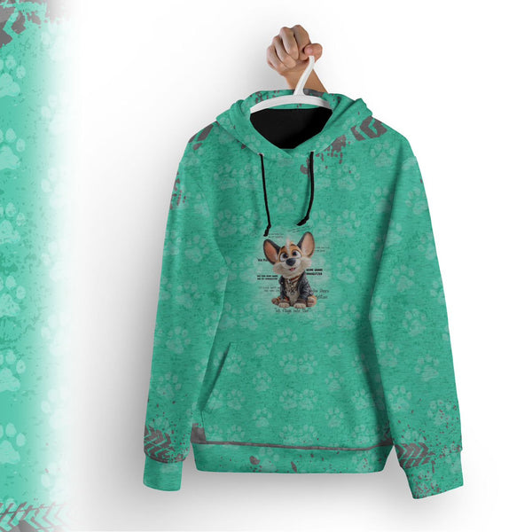 1m Bio Sommersweat  "Corgi Breeze mint"