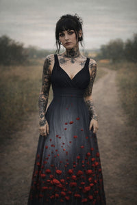 2m Jersey Bordüre Poppies
