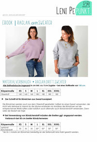 PAPIERSCHNITTMUSTER # 179 | RAGLAN.drift.SWEATER | Gr. XS-XXXL Leni Pepunkt