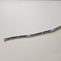 Flachkordel 1m "perfekt unperfekt" grau