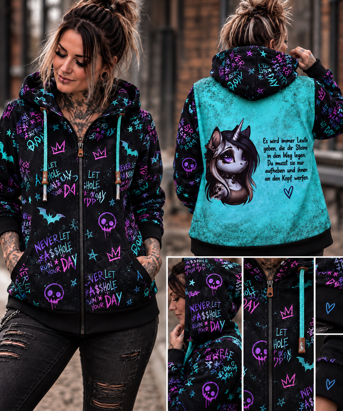 SelbstNäh-SchnäppchenGlück Jacke Steine werfen Größe 34 bis 58