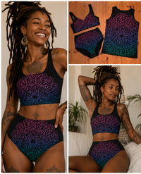 SelbstNäh-SchnäppchenGlück Wäschebasics Mandala Fuck Off Rainbow