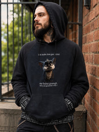 SelbstNäh-SchnäppchenGlück Hoodie Denver böse gesagt Größe xs bis 4XL