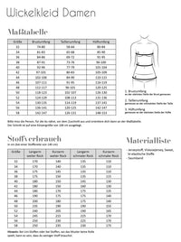 Papierschnittmuster Wickelkleid Fadenkäfer 32 bis 58