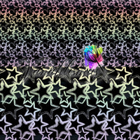 0,5m Sommersweat angeraut Grungestars Pastell Rainbow