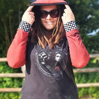 0,5m Sommersweat angeraut Grungeezy Bloody Cherry