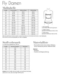 Papierschnittmuster Fly Damen Fadenkäfer gr. 32-58