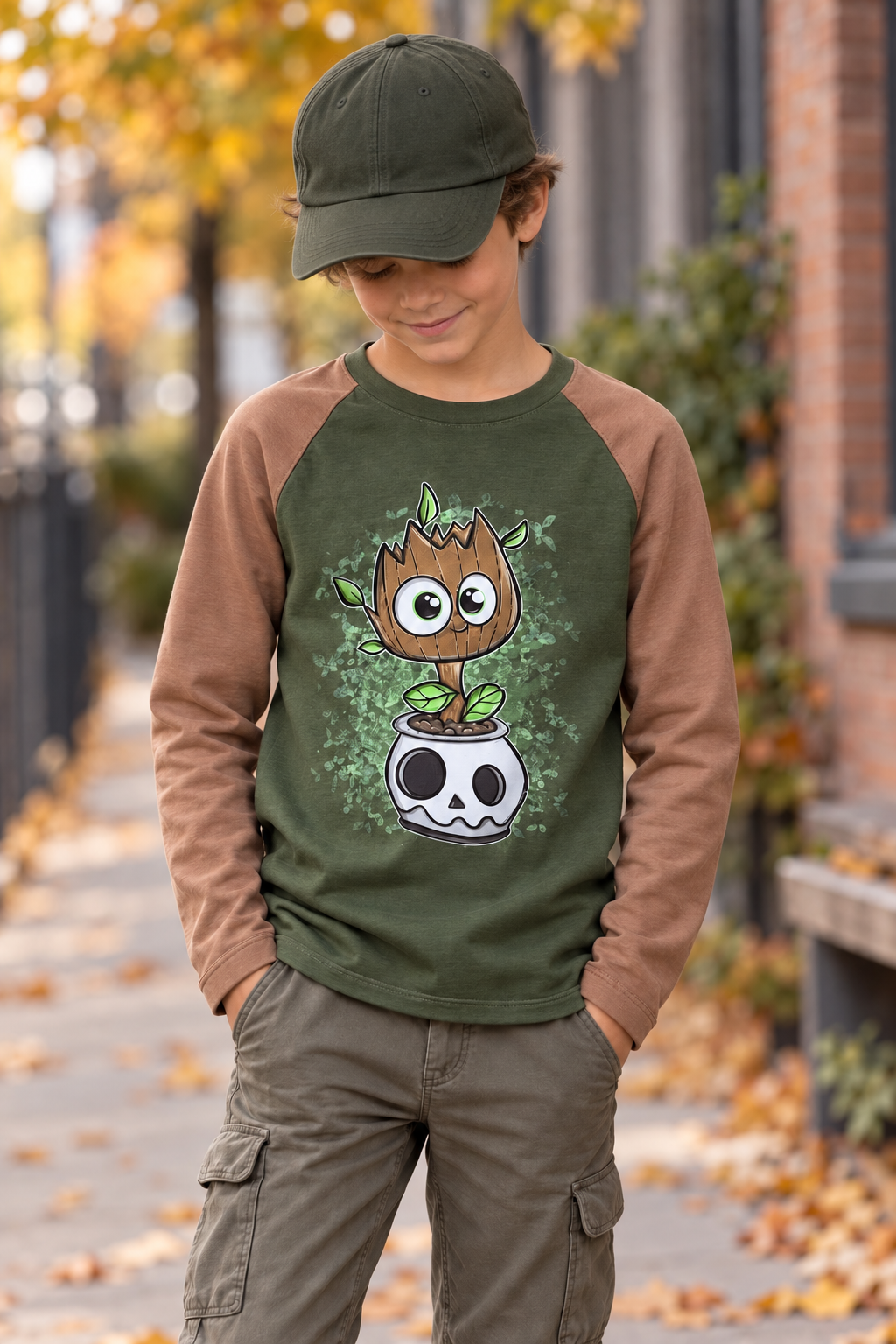 SelbstNäh-SchnäppchenGlück Raglanshirt Sir Bäumchen Größe 74 bis 164