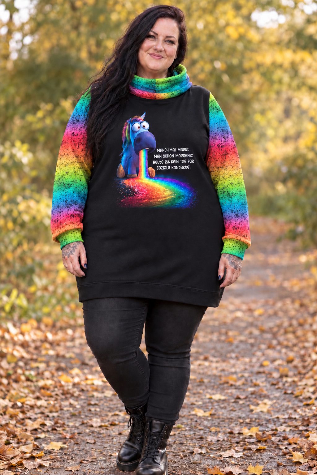 SelbstNäh-SchnäppchenGlück Basic Pulli Sozialkontakte Größe 34 bis 56