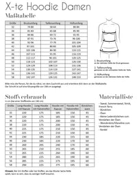 Papierschnittmuster X-te Hoodie Fadenkäfer 32 bis 58