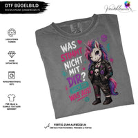 Bügelbild was stimmt mit dir nicht ? Weiß bunt