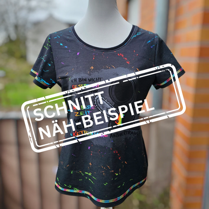 Schnäppchen-NähGlück Sommershirt Rainbow Schachbrett