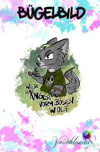 Bügelbild Böser Wolf