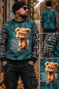 SelbstNäh-SchnäppchenGlück Basicpullover Herr Bärt Größe 2XS bis 4XL