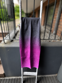 1m Musselin Ombrex Pink grau Verlauf
