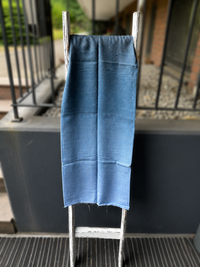 1m Musselin Ombrex blau hellblau Verlauf