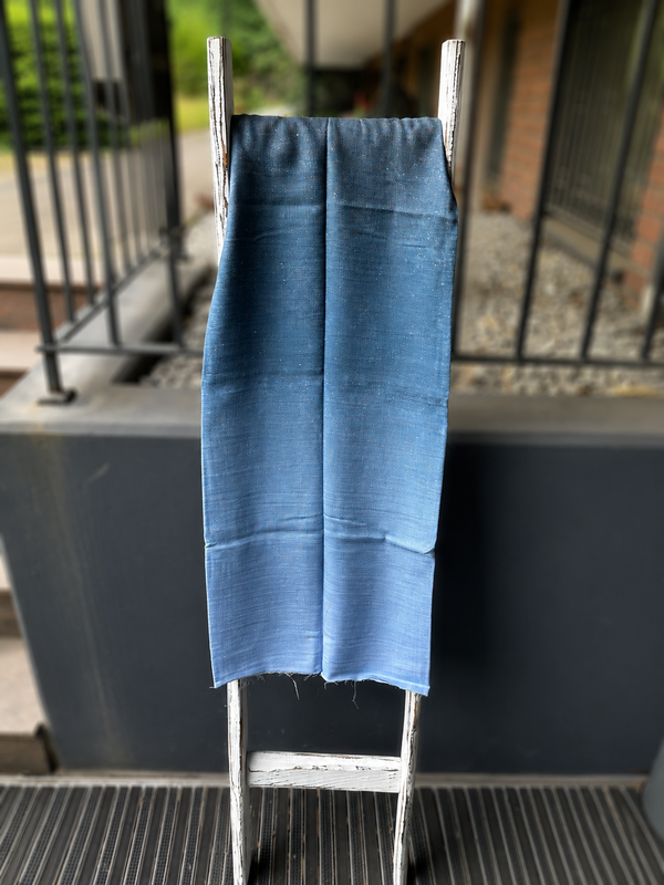 1m Musselin Ombrex blau hellblau Verlauf