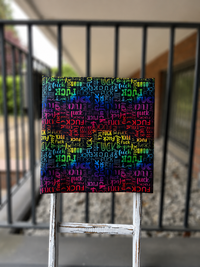0,5m Fuck rainbow wasserabweisender Canvas