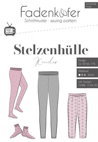 Papierschnittmuster Stelzenhülle Fadenkäfer 50 bis 176