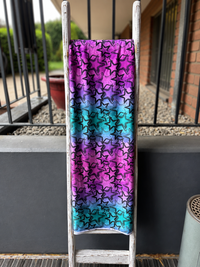 0,5m Modal Jersey Grungestars rosa mint