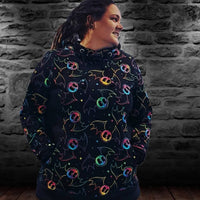 0,5m Skelettfledermäuse Kombi Bio-French terry