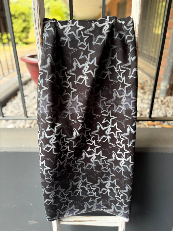 0,5m Jersey Grungestars Grau schwarz