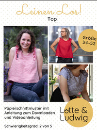 Papierschnittmuster Leinen los 34 bis 52 Lotte und Ludwig