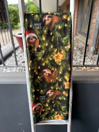0,5m French Terry "Sloth Christmas"