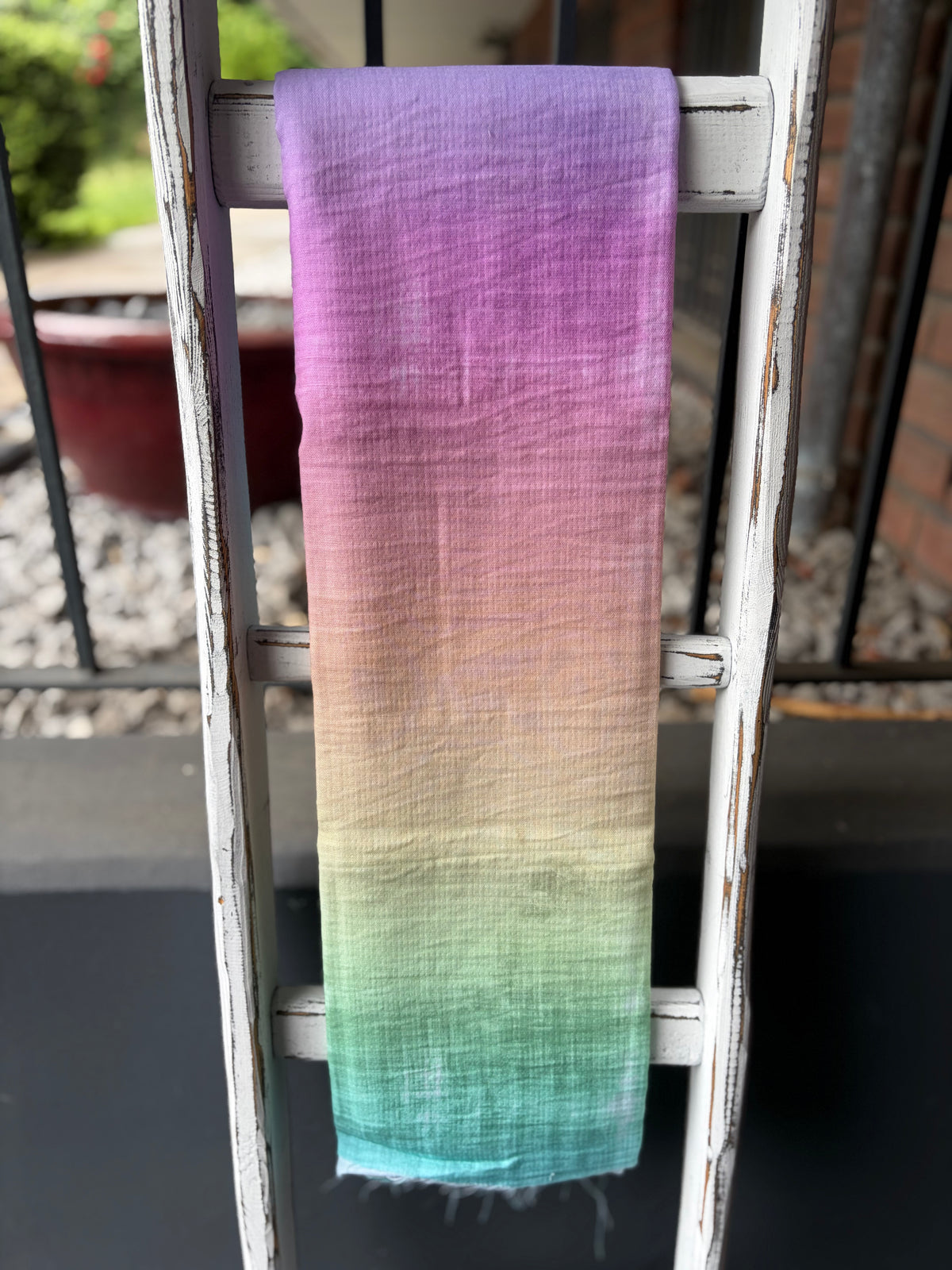 1m Musselin Rainbow grit couture