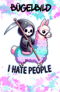 Bügelbild I hate People