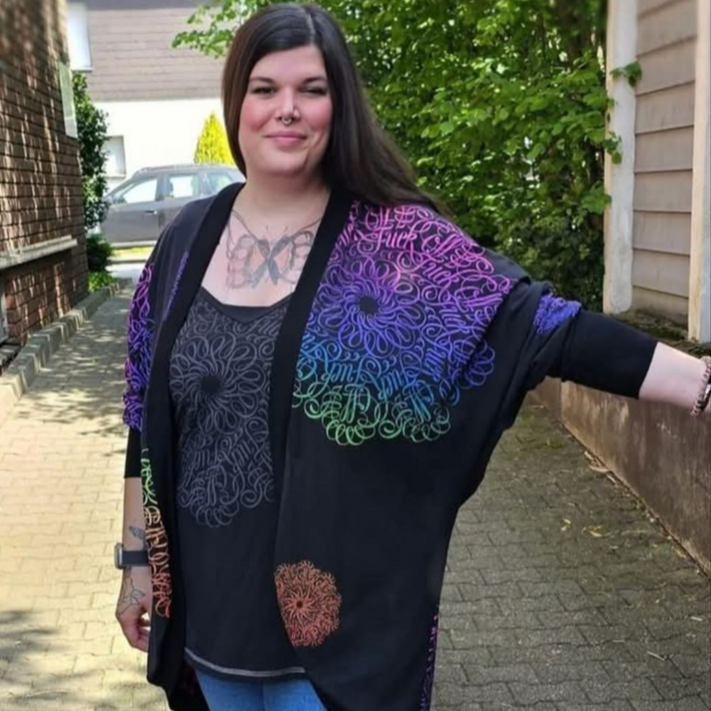 1 m Jersey Rainbow fuc* off Mandala