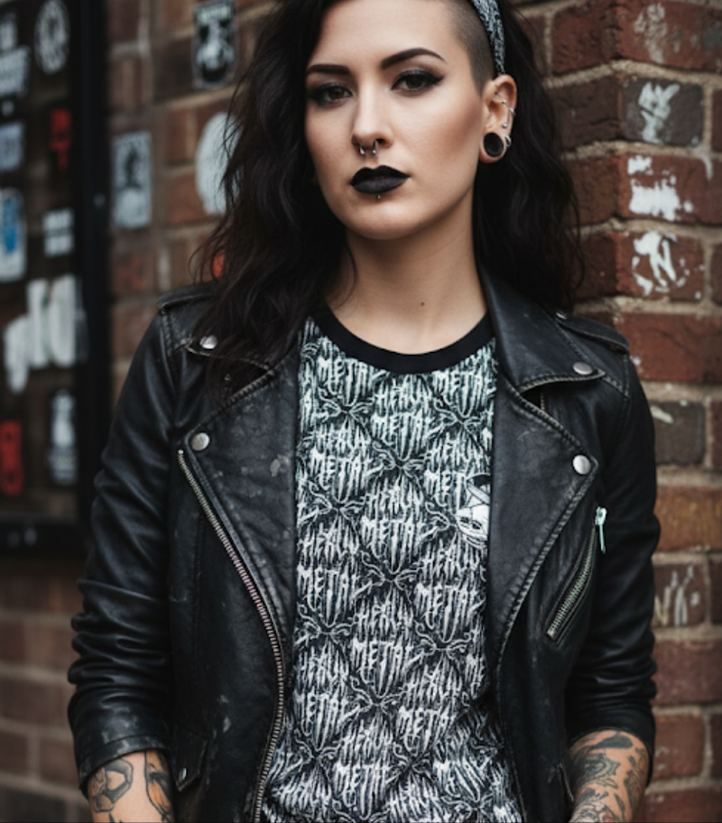 0,5m Heavy Metal Bio-Bambus Jersey Meterware