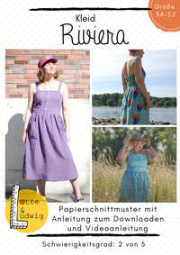 Papierschnittmuster Riviera 34 bis 52