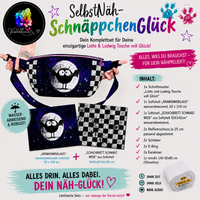 SelbstNäh-SchnäppchenGlück Tasche voll Glück Krawummsklaus Schachbrett