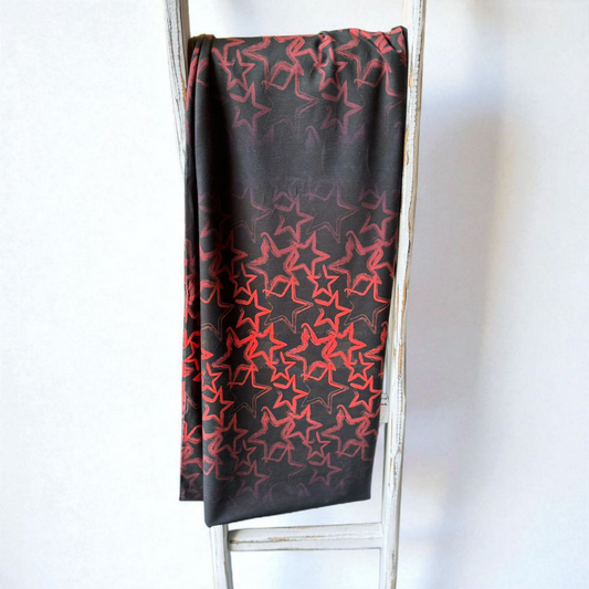 Grungestars neu rot schwarz Bio French Terry