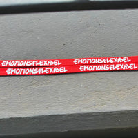 Flachkordel 1m "Emotionsflexibel" rot