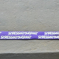 Flachkordel 1m "Stressintolerant" lila
