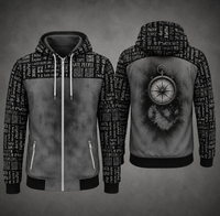 SelbstNäh-SchnäppchenGlück Sweatjacke Sein Paco Kompass Größe XS-4XL