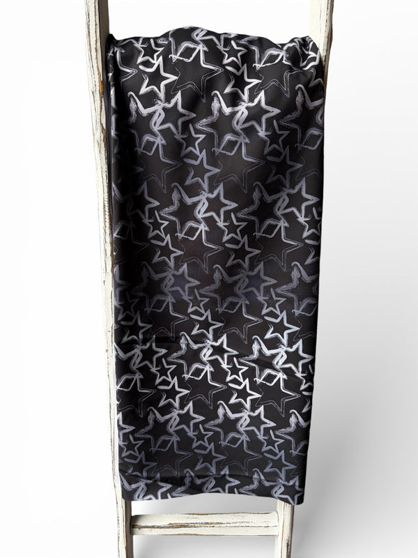 0,5m French Terry Grungestars grau schwarz Verlauf