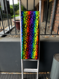 0,5m French Terry Grungestars Rainbow kleiner