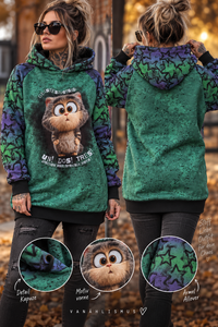 SelbstNäh-SchnäppchenGlück xte Hoodie uno dos tres Größe 34 bis 58