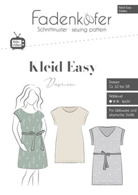 Papierschnittmuster Kleid Easy Damen Fadenkäfer