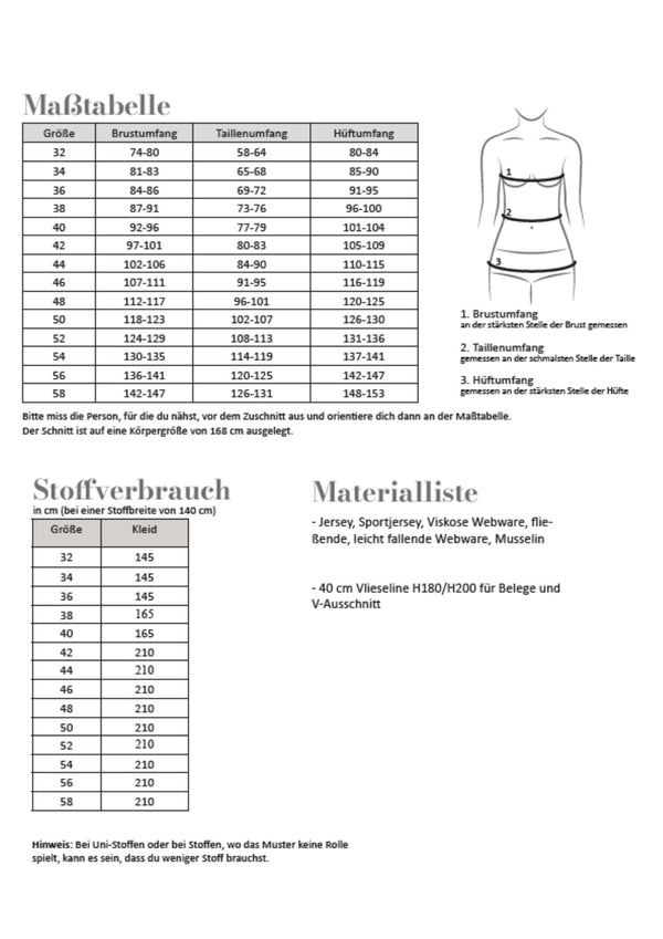 Papierschnittmuster Kleid Easy Damen Fadenkäfer – zweites Bild
