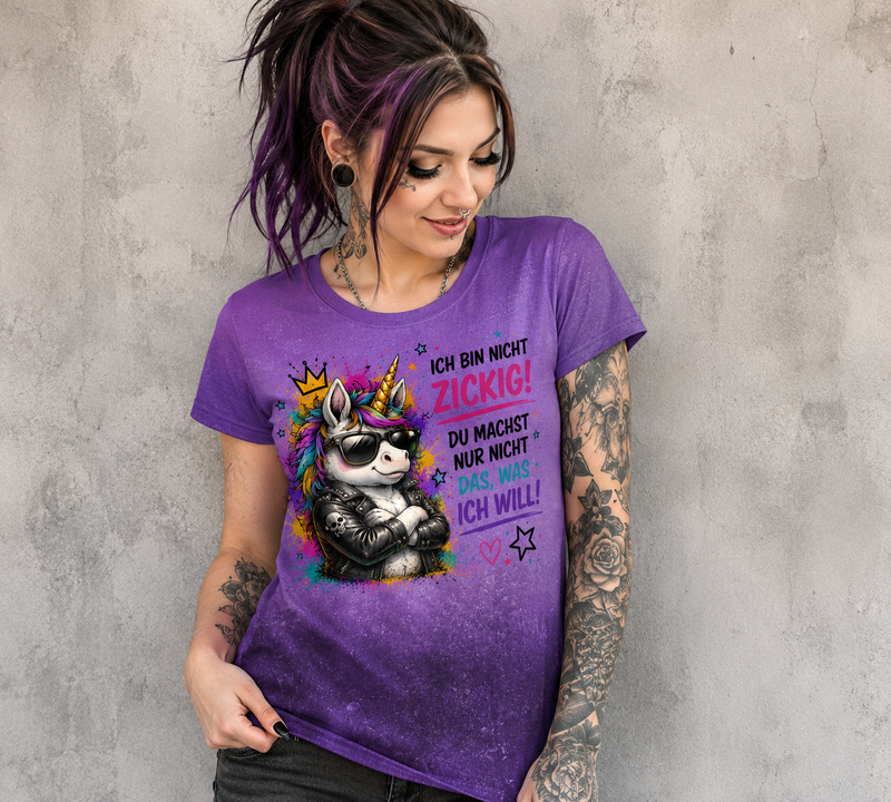 SelbstNäh-SchnäppchenGlück Shirt Chilly Zickig Einhorn Größe 58
