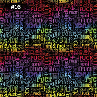 0,5m Fuck rainbow wasserabweisender Canvas
