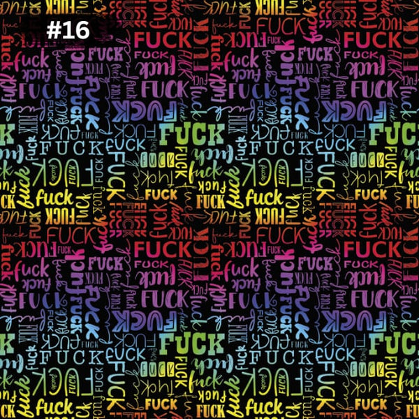 0,5m Fuck rainbow wasserabweisender Canvas