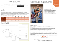 Papierschnittmuster 34 bis 56 Basic Pulli Lotte und Ludwig