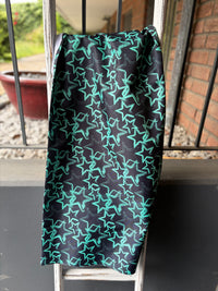 0,5m Grungestars mint dunkel wasserabweisender Canvas