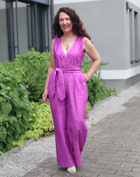 0,5m Mandala n´scheiss muss ich Beere Bio KuschelSweat