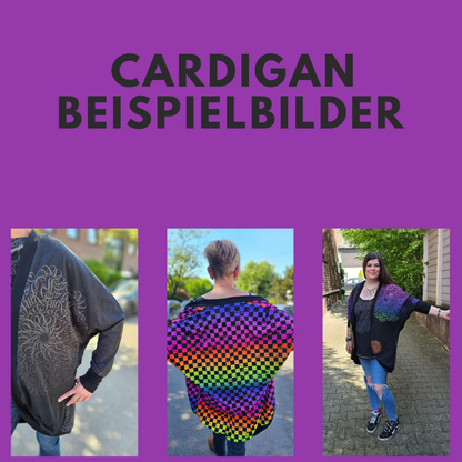 Selbstnäh-Schnäppchen-Glück Cardigan Schachbrett mint